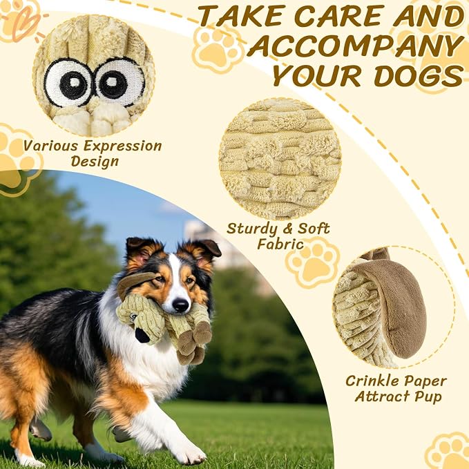 Squeaky Stuffed Dog Toys for All Dogs