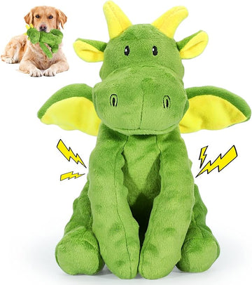 Squeaky Dinosaur Dog Toy with Crinkle Paper